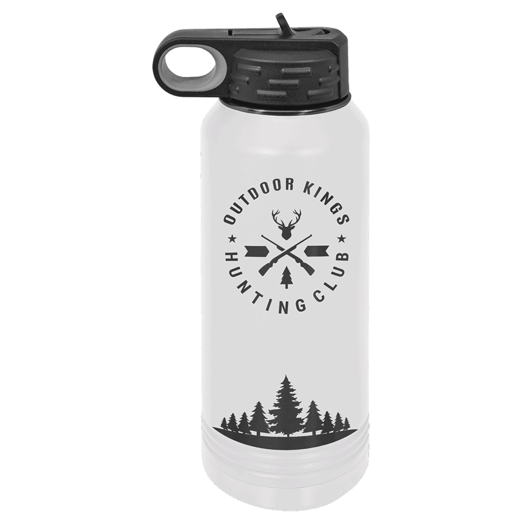 Polar Camel 32 oz. White/Ghost Black Water Bottle