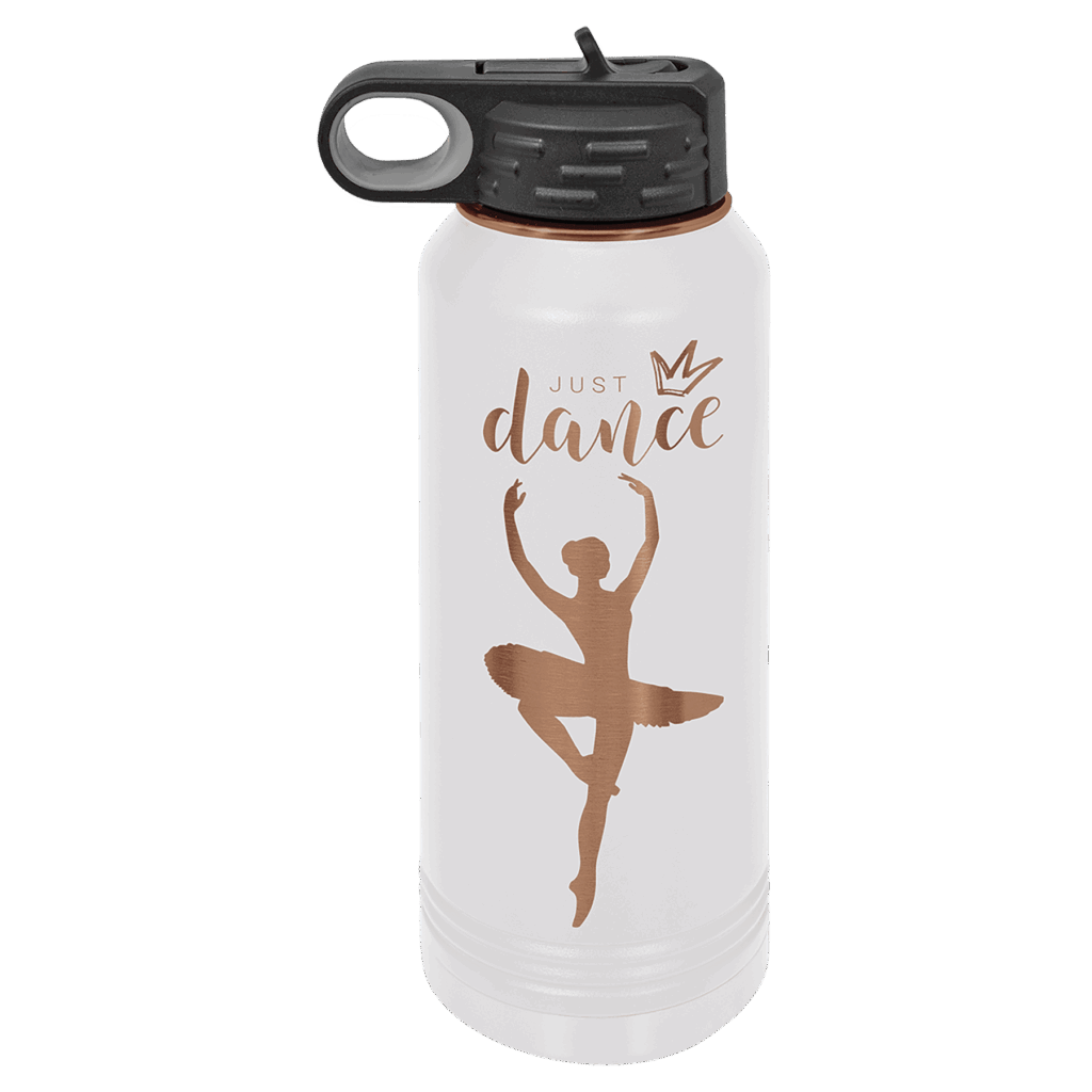 Polar Camel 32 oz. White/Rose Gold Water Bottle