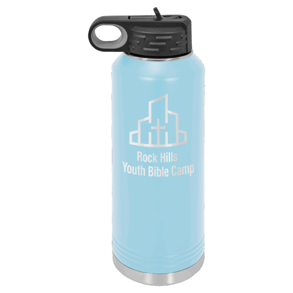 Polar Camel 40 oz. Light Blue Water Bottle