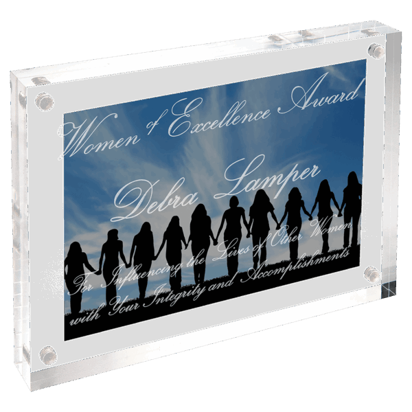 7" x 5" Clear Rectangle Magnetic Acrylic