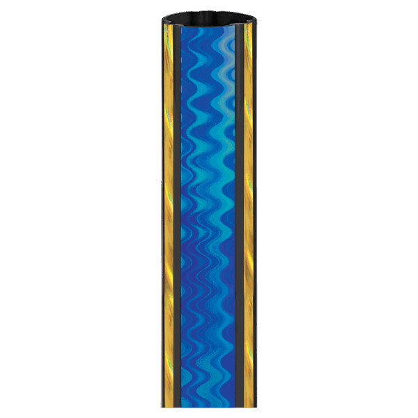1 3/4" Round Blue/Gold 45" Magic Trophy Column