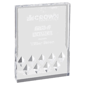 5" x 7" Silver Diamond Mirage Acrylic