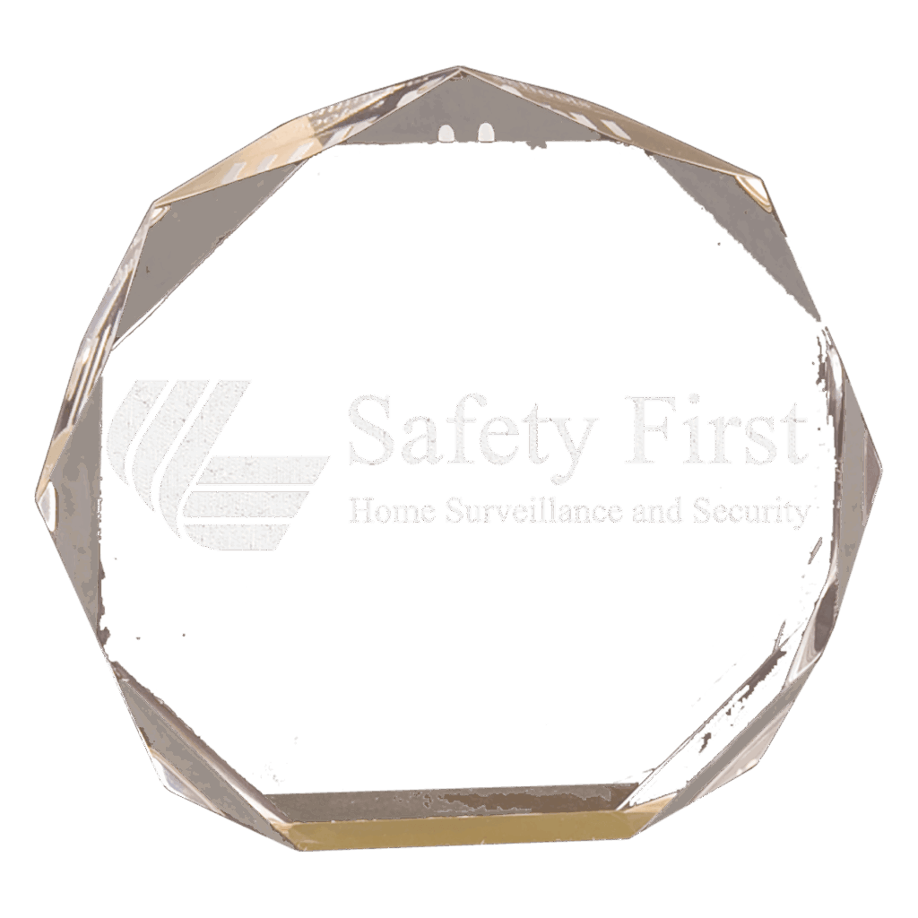 5" Gold Octagon Acrylic Award
