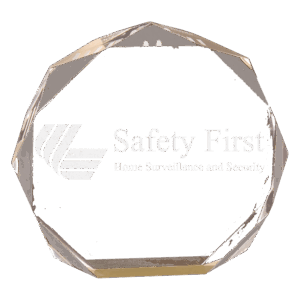 6" Gold Octagon Acrylic Award