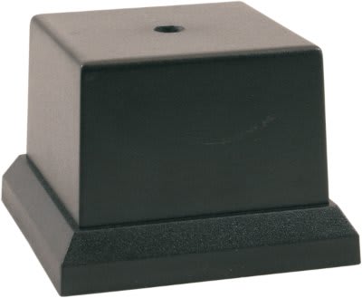 4" x 4" Black Pedestal Plastic Cup Base