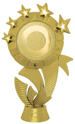 6" Star Ribbon 2" Insert Holder Figure