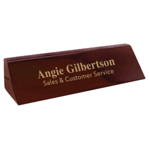 8 1/2" Rosewood Piano Finish Desk Wedge