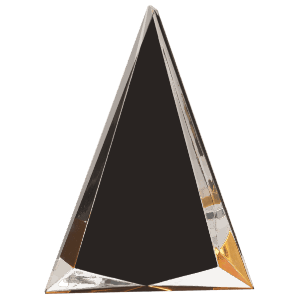 6" x 8" Black/Gold Pinnacle Acrylic