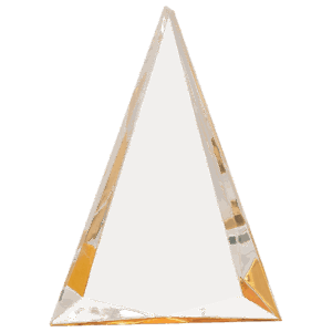 6" x 8" Gold Pinnacle Acrylic
