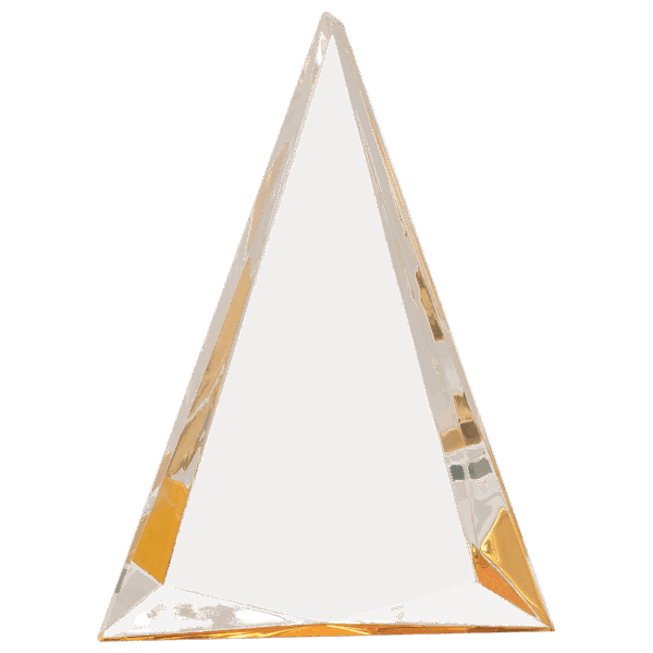 6" x 8" Gold Pinnacle Acrylic