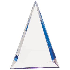 6 3/4" x 9" Blue Pinnacle Acrylic