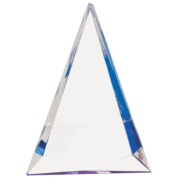 6 3/4" x 9" Blue Pinnacle Acrylic