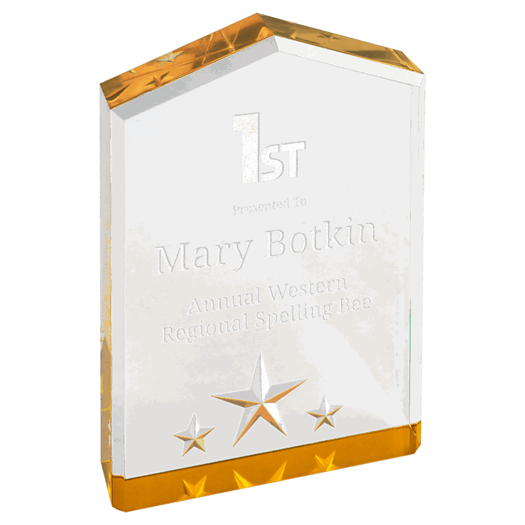 5" Gold Star Point Acrylic