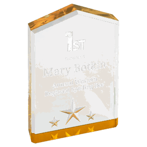 5" Gold Star Point Acrylic