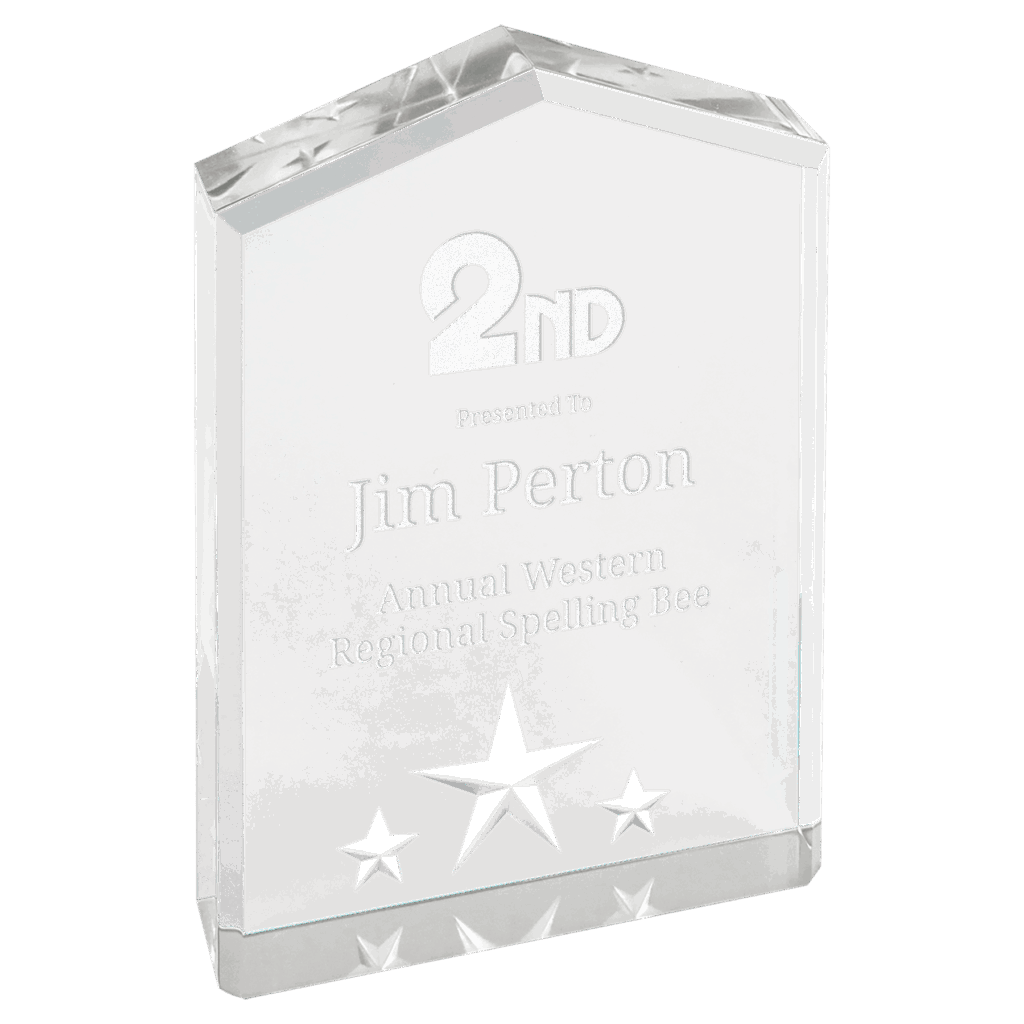 5" Silver Star Point Acrylic