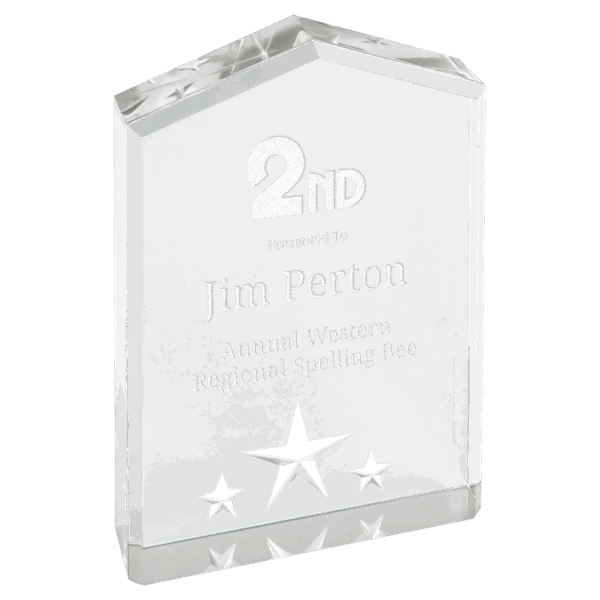 5" Silver Star Point Acrylic