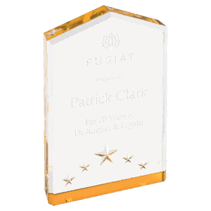6" Gold Star Point Acrylic
