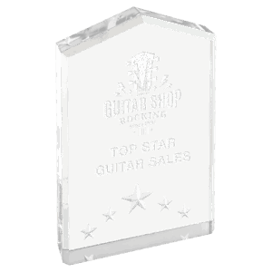 6" Silver Star Point Acrylic