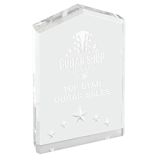 6" Silver Star Point Acrylic