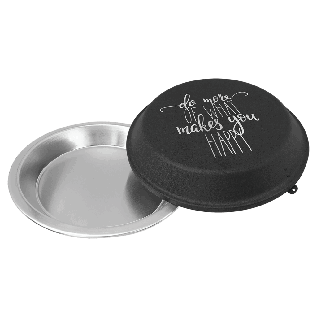 9" Aluminum Pie Pan with Black Lid