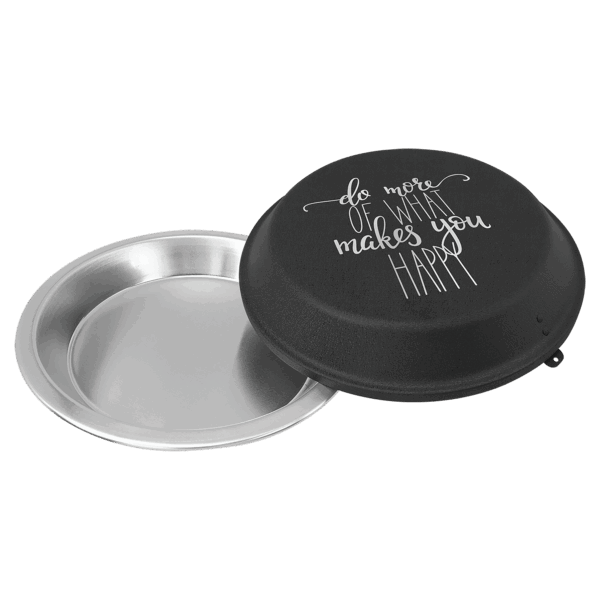 9" Aluminum Pie Pan with Black Lid