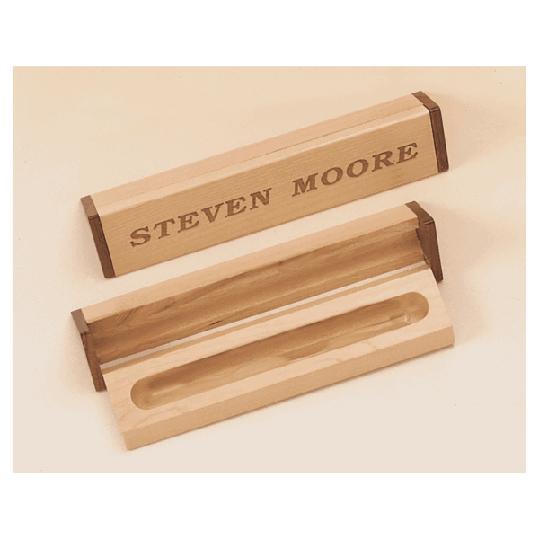 1 1/2" x 7" Maple and Walnut Pen Case
