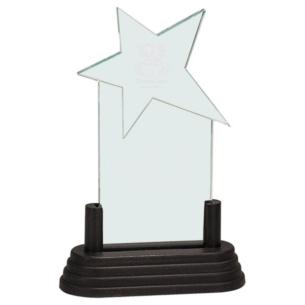 3" x 6" Jade Star Pop-In Acrylic (Base not included)