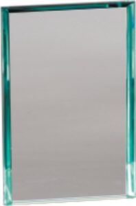 5" x 8" Jade Rectangle Prestige Glass Replacement Blank for PTG52