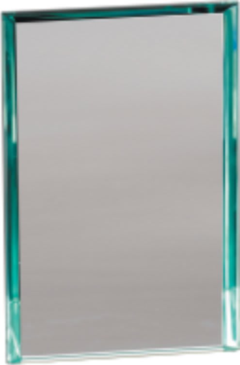 5" x 8" Jade Rectangle Prestige Glass Replacement Blank for PTG52
