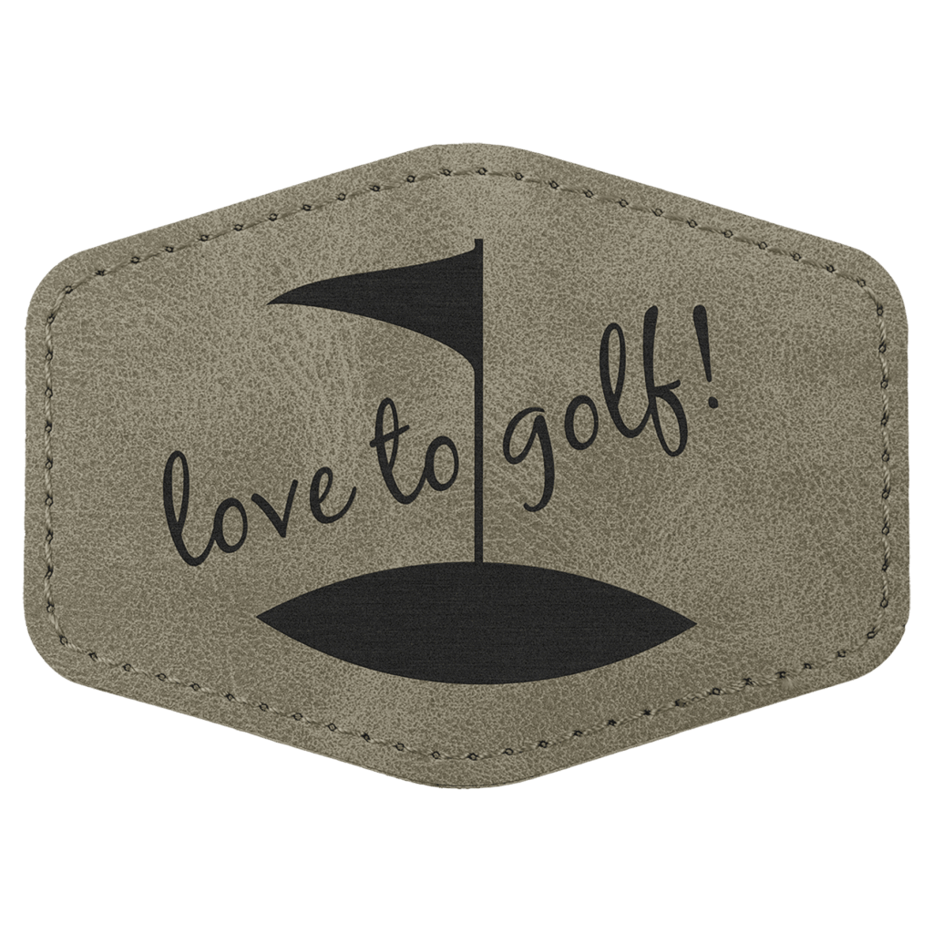 Hex Patch with Kota Pro Adhesive - Laserable Leatherette, Creekside Collection, 3 1/2" x 2 1/2", Light Green