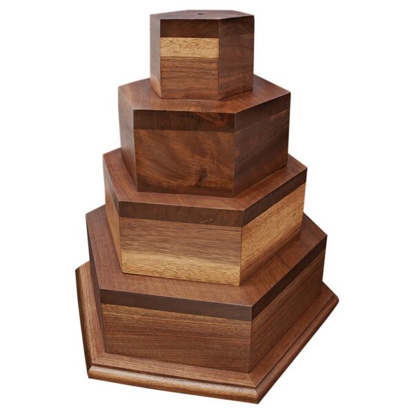 12 1/2" x 15 1/2" Walnut Perpetual Base