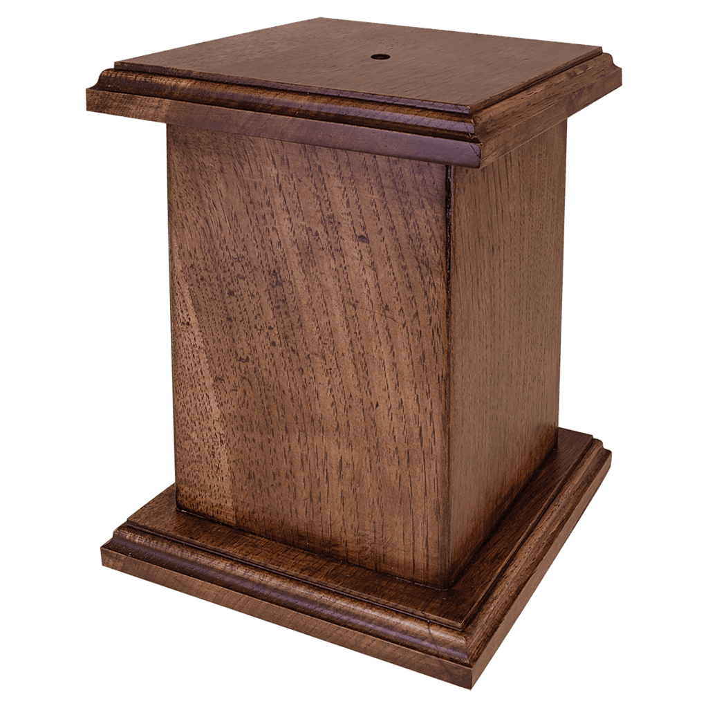 6 1/2" x 8 1/2" Walnut Perpetual Base