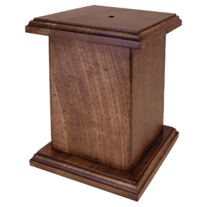 6 1/2" x 8 1/2" Walnut Perpetual Base