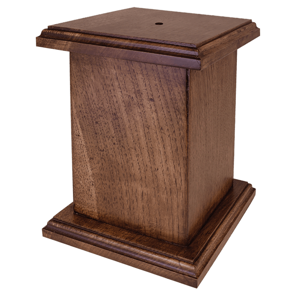 6 1/2" x 8 1/2" Walnut Perpetual Base