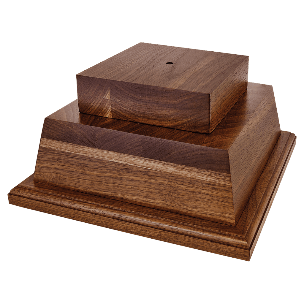 10 1/2" x 5 1/4" Walnut Perpetual Base