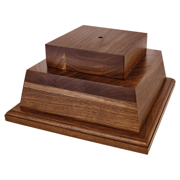 10 1/2" x 5 1/4" Walnut Perpetual Base