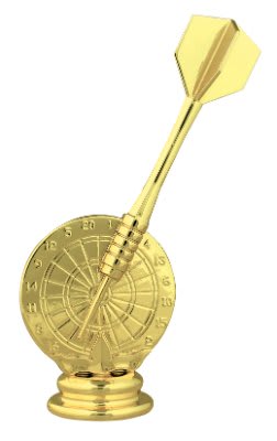 5 1/4" Dart & Board Figure