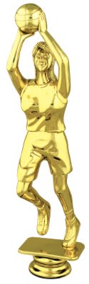 9" Female Basketball Figure