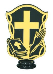 5" Black/Gold Cross Figure