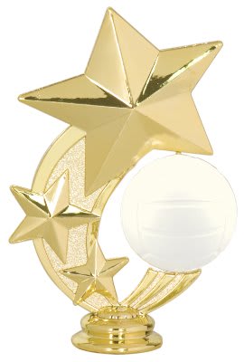 5" Volleyball 3-Star Spinning Figure