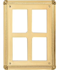 7" x 10" Gold Plastic Plaque Frame