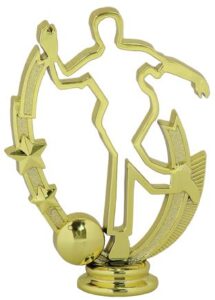 5" Gold Bowling Profile Figure