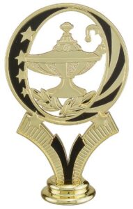 5" Gold/Black Lamp of Knowledge MidNite Star Figure