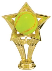 5" Color Softball Open Star Figure