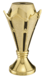 5" Gold/Black Royal Crown Riser
