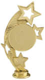 6" Curved Star 2" Insert Holder Figure