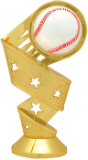 5 1/2" Baseball 3D Twist Figure