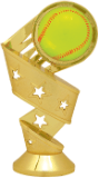 5 1/2" Softball 3D Twist Figure