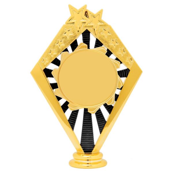 6" Black/Gold Sunrise Figure with 2" Insert Holder