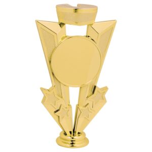 6" Gold "V" Riser with 2" Insert Holder